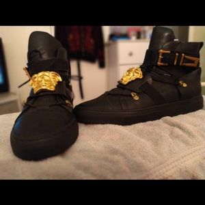 Versace Black High Tops
